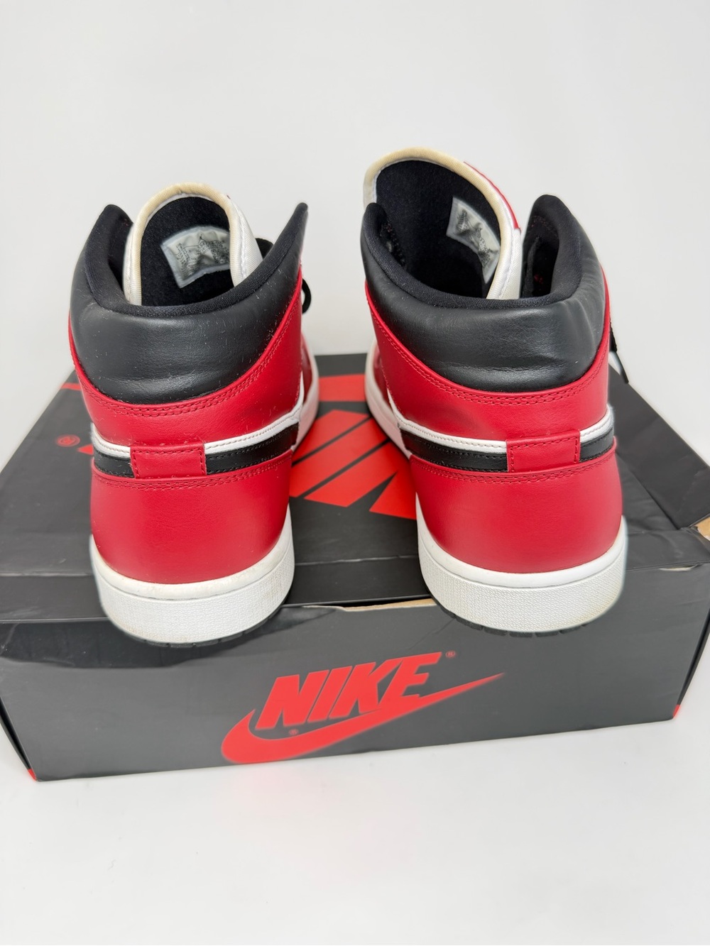Nike Red/White/Black High-Top Sneakers - Picture 4 of 6